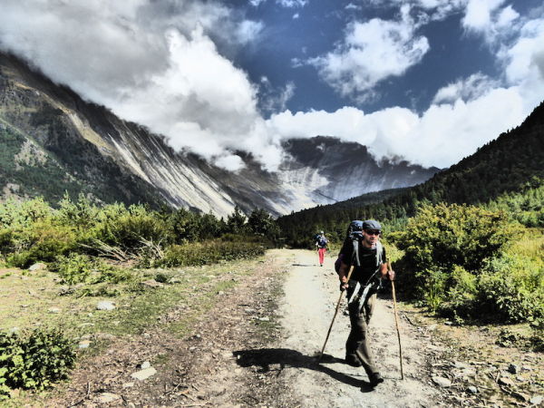 Sébastien, le randonneur des himalayas Nomadic boys dans les himalayas à 3200 mètre d'altitude