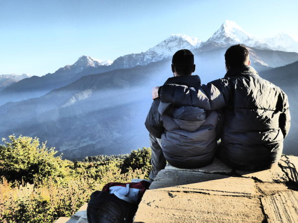 Les montagnes de l'Annapurna La chaîne de montage des Annapurnas