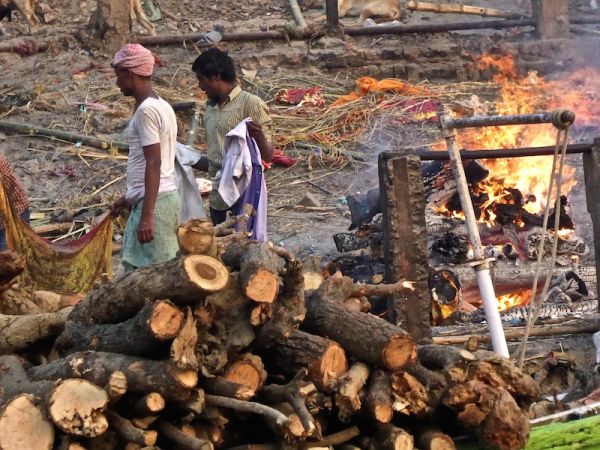 The burning ghat Manikarnika The burning ghat Manikarnika