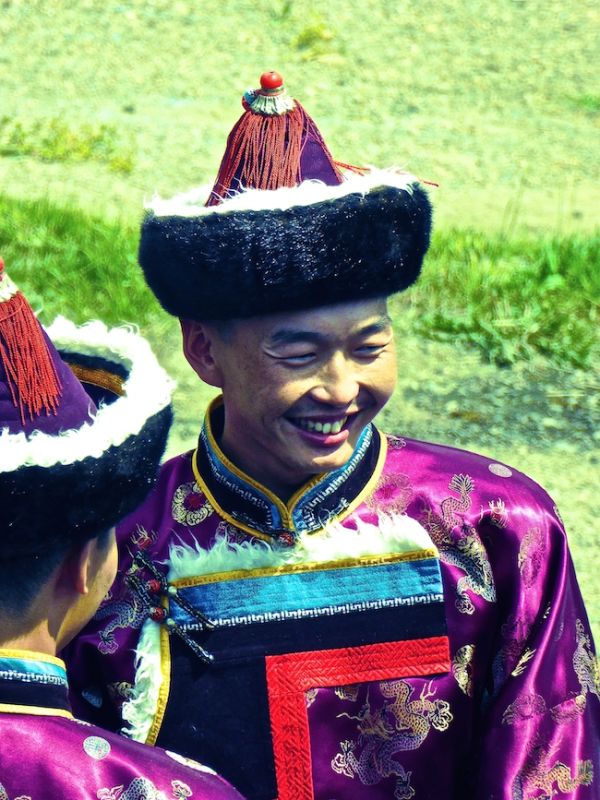 Costumes at Naadam festival's opening ceremony