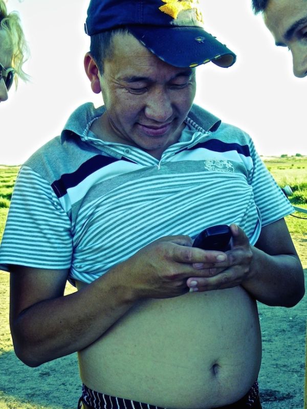 Our driver on our Gobi tour liked to roll his top up a lot