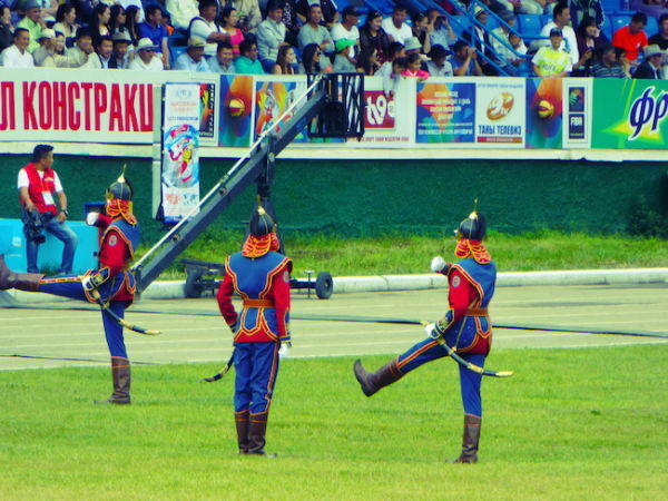 Ceremonial guards marching