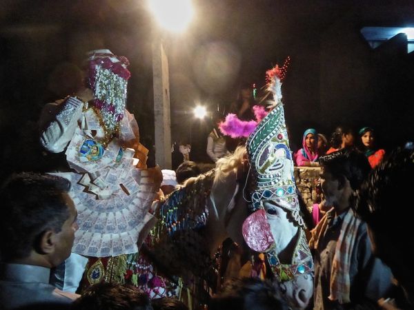 The groom at this Indian Muslim wedding at Amber village near Jaipur Hate love India Muslim wedding groom going to bride on horse