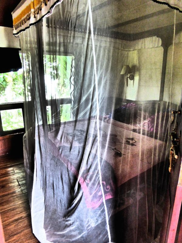 Our 4 poster bed with mosquito net Our 4 poster bed with mosquito net