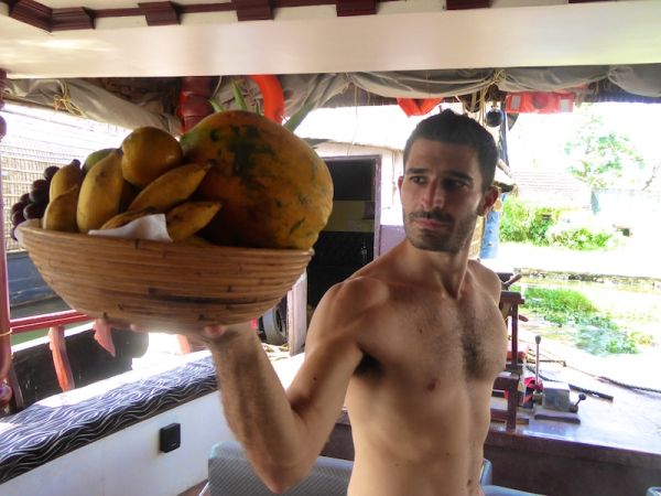 We were offered this lovely fruit basket on board We were offered this lovely fruit basket on board