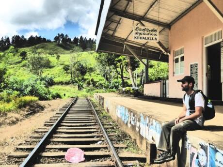 Part of the Ella Rock trek goes by the Kithaella Train Station