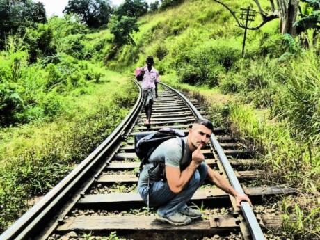 Part of the trek to Ella Rock takes you along railway lines