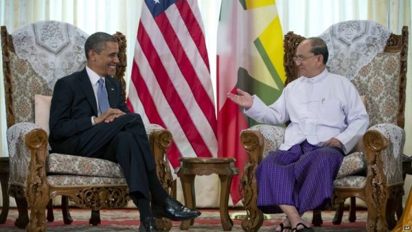 Obama meeting Thein Sein Obama meeting Thein Sein