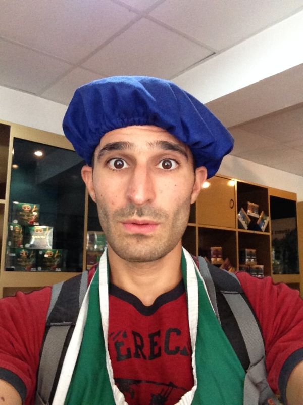 Stefan's tea factory selfie Stefan's tea factory selfie