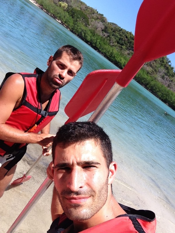 Canoeing selfie Canoeing selfie