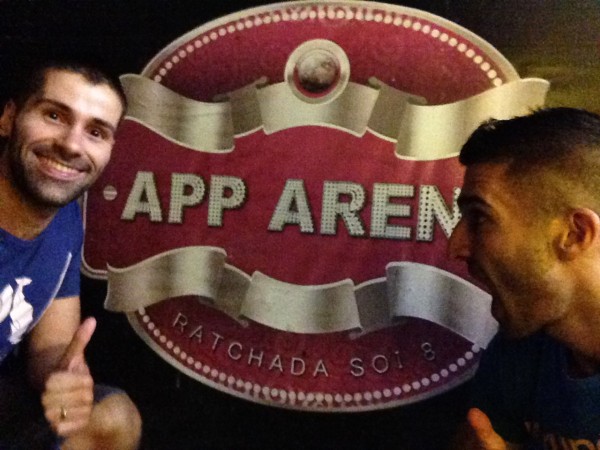 Our App Arena selfie App Arena local gay scene gay bar Bangkok Ratchada Soi 8