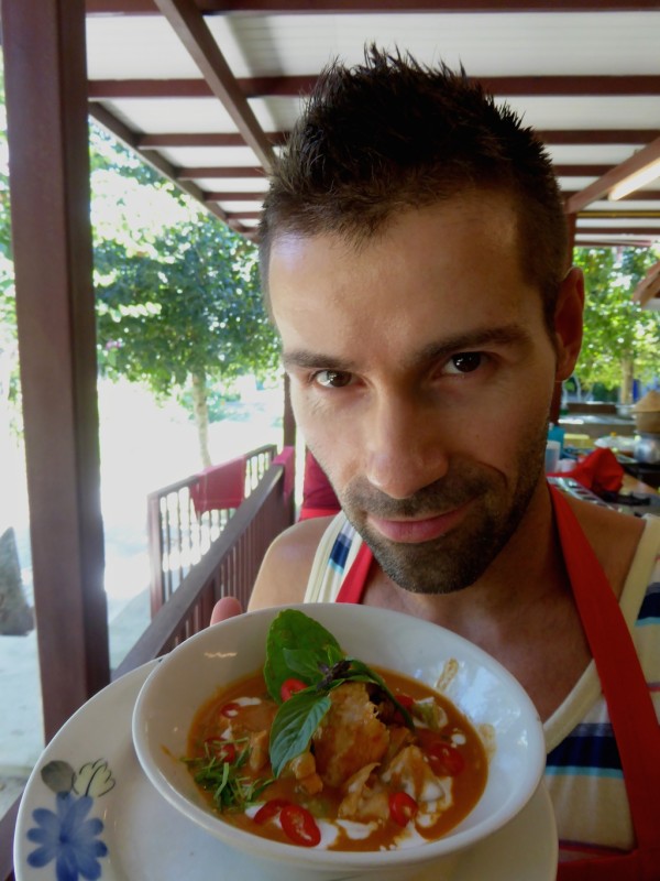 Red curry in Chiang Mai Seb best streetfood in Thailand Thai red curry best food of Thailand at cooking class