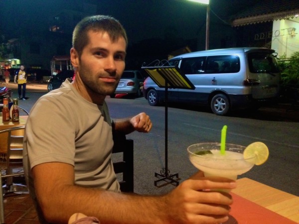 Sebastien with a Laotian Margarita Sebastien with a Laotian Margarita