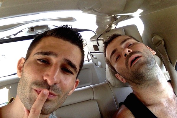 Sebastien sleeping in our taxi Sebastien sleeping in our taxi