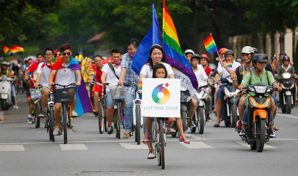 The Viet Pride bike rally in Hanoi gay events in saigon The Viet Pride bike rally in Hanoi