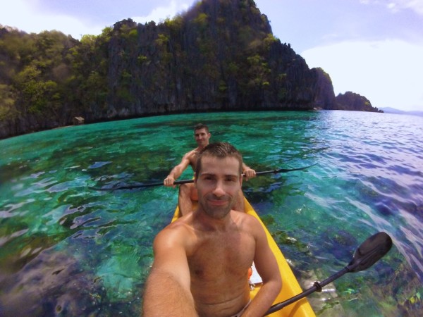 Kayaking around El Nido at The Big Lagoon Kayaking around El Nido at The Big Lagoon