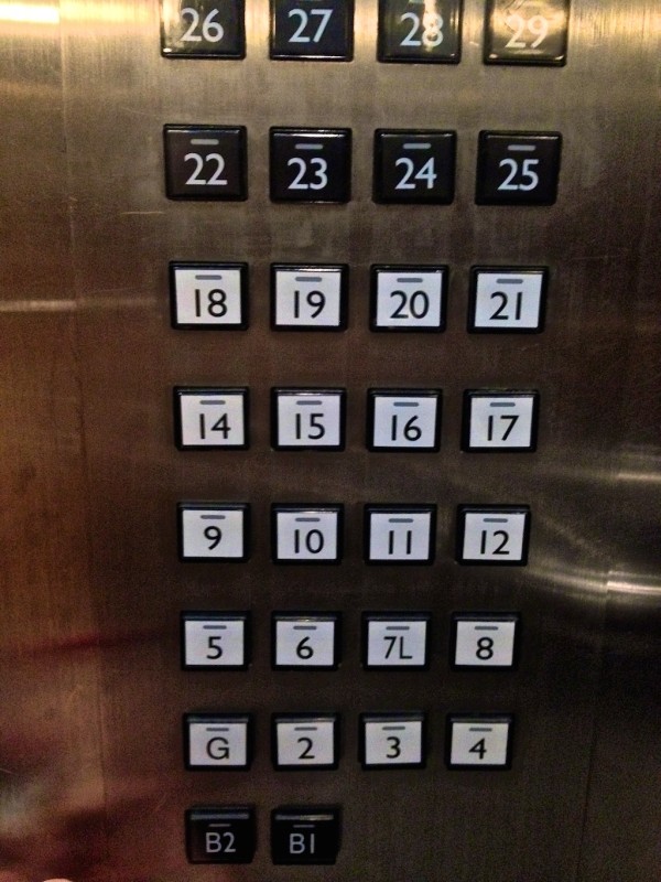 No 13th floor in our Manila condo