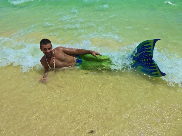Birthday boy Seb at mermaid school Boracay
