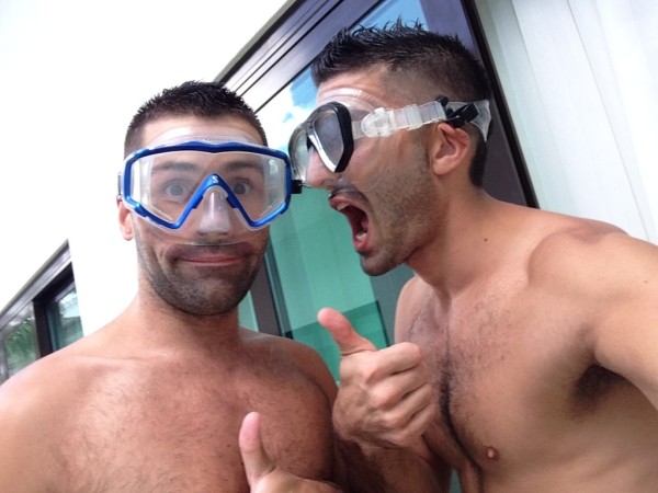 Preparing to go snorkelling in El Nido selfie Preparing to go snorkelling in El Nido selfie