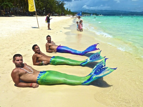 Learning to swim like mermaids Boracay