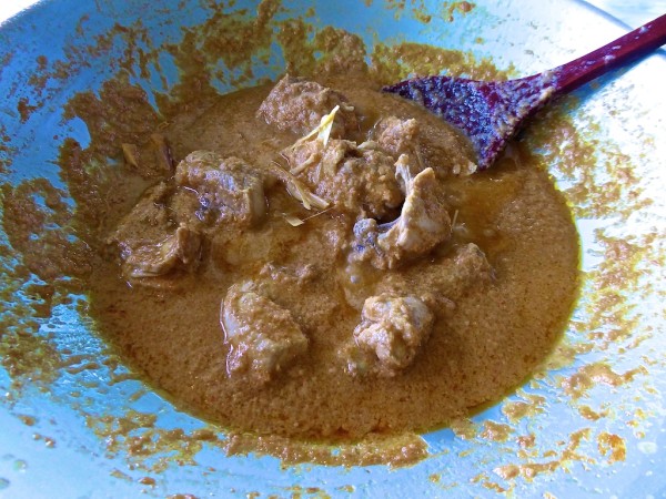 Chicken rendang finished Chicken rendang finished