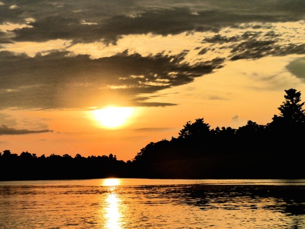 Kinabatangan River sunset