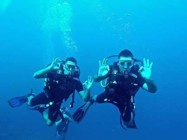 Scuba diving in Komodo National Park near Labuanbajo, Flores Island