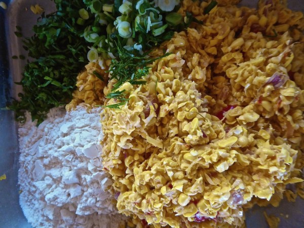 Perkedel Jagung ingredients Indonesian Perkedel Jagung ingredients