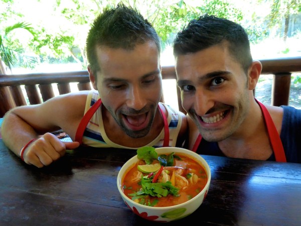 Tom Yam soup Stef Seb Nomadic Boys Thai tom yam soup Chiang Mai