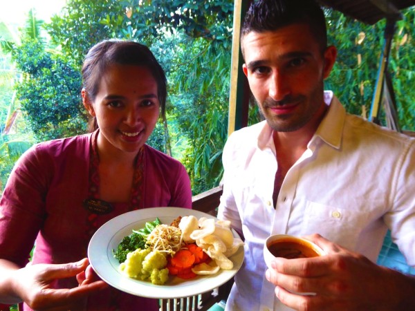 Gado Gado Stef Ubud Bali Gado gado vegetarian best traditional food of Indonesia in Ubud, Bali