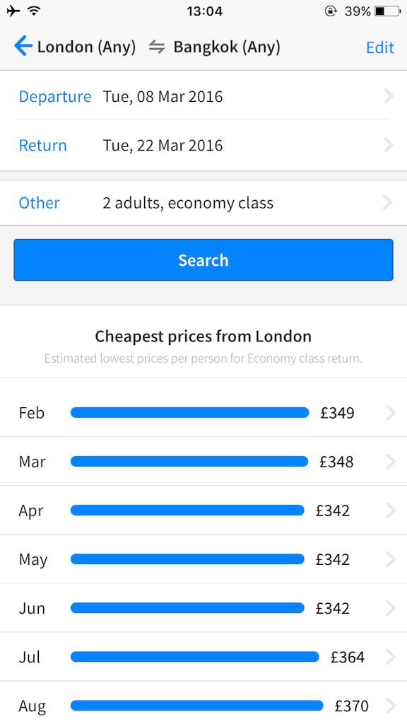 Skyscanner London to Bangkok Skyscanner one of favourite 9 mobile apps for gay travellers