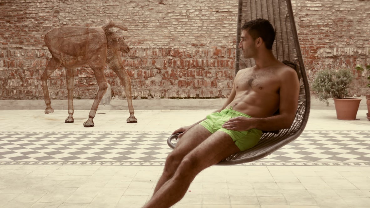 Courtyard of the Patios San Telmo gay hotel in Buenos Aires