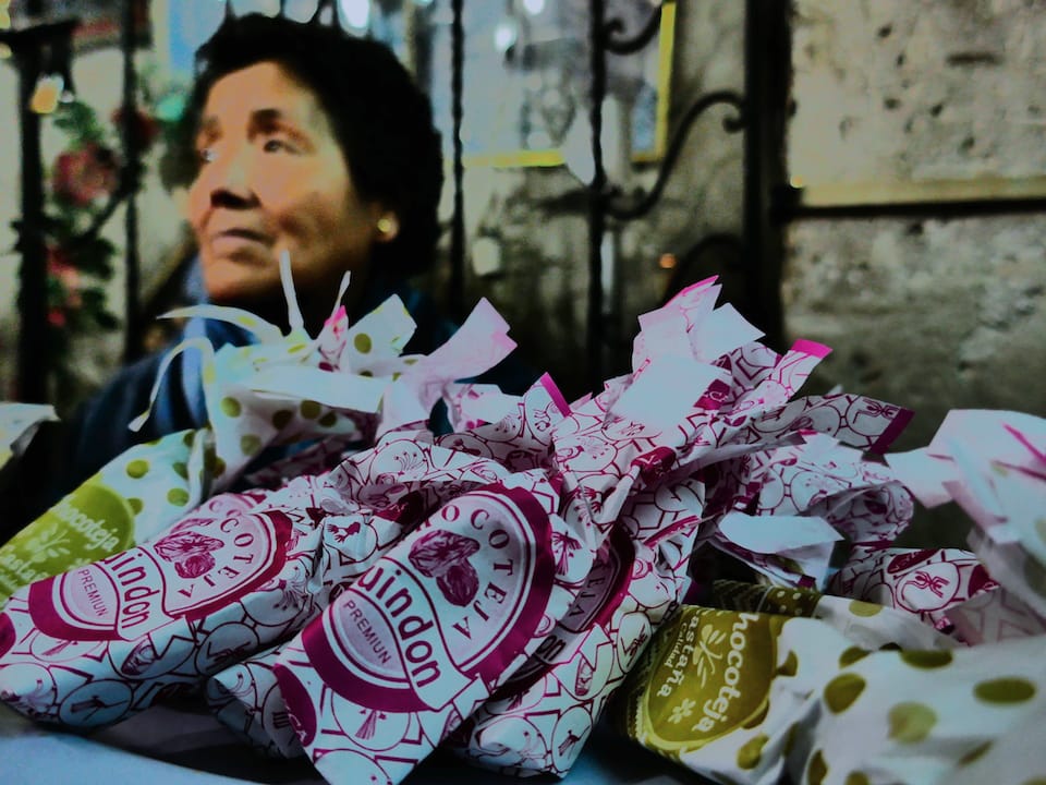 Chocotejas sold in Arequipa Chocotejas famous foods from peru