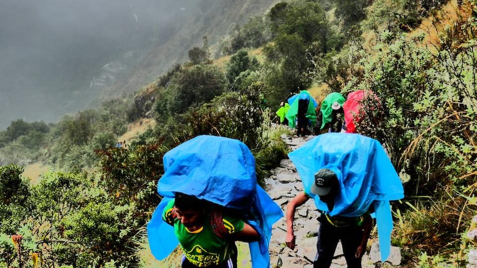 Porters on our Inca Trail