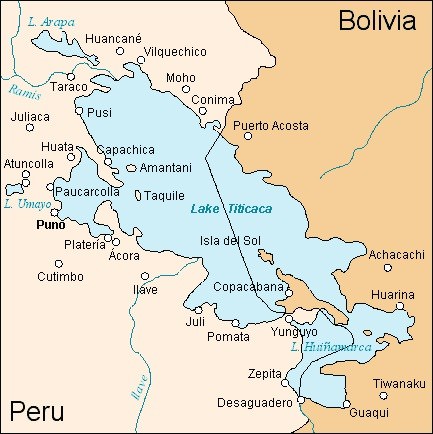 Map for is it worth going to lake titicaca