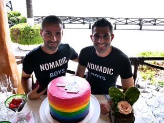 Puerto Vallarta gay pride nomadic boys rainbow cakes