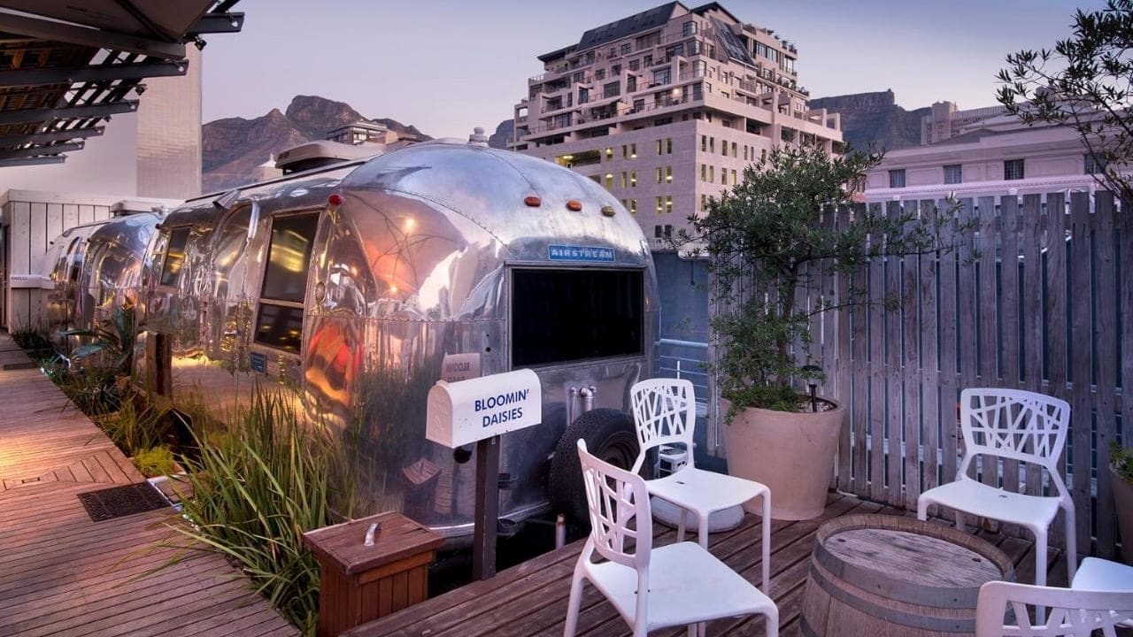 Trailer at the Grand Daddy hotel in Cape Town.