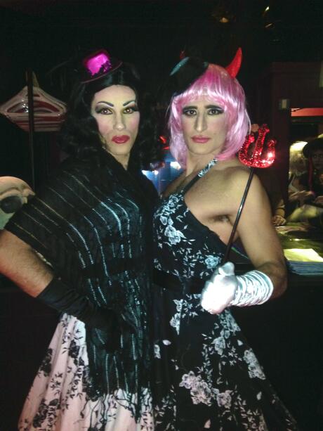 gay couple Halloween costumes drag