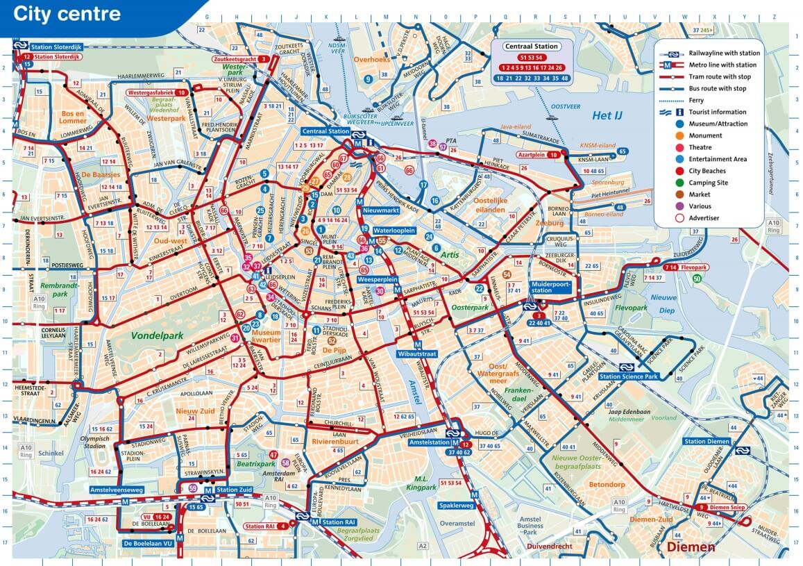 getting from amsterdam airport to city center cost