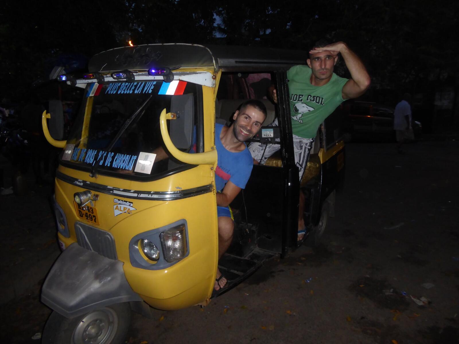 Nomadic Boys on a tuk tuk in India