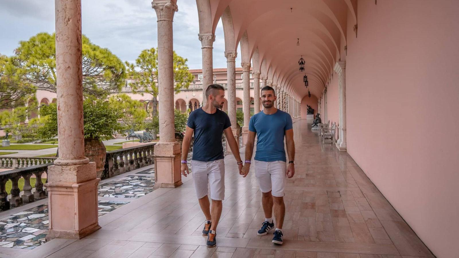 Taking a stroll through the gardens of the Ringling Complex