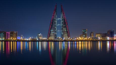 Bahrain by night, supposedly one of the most tolerant countries in the arab world