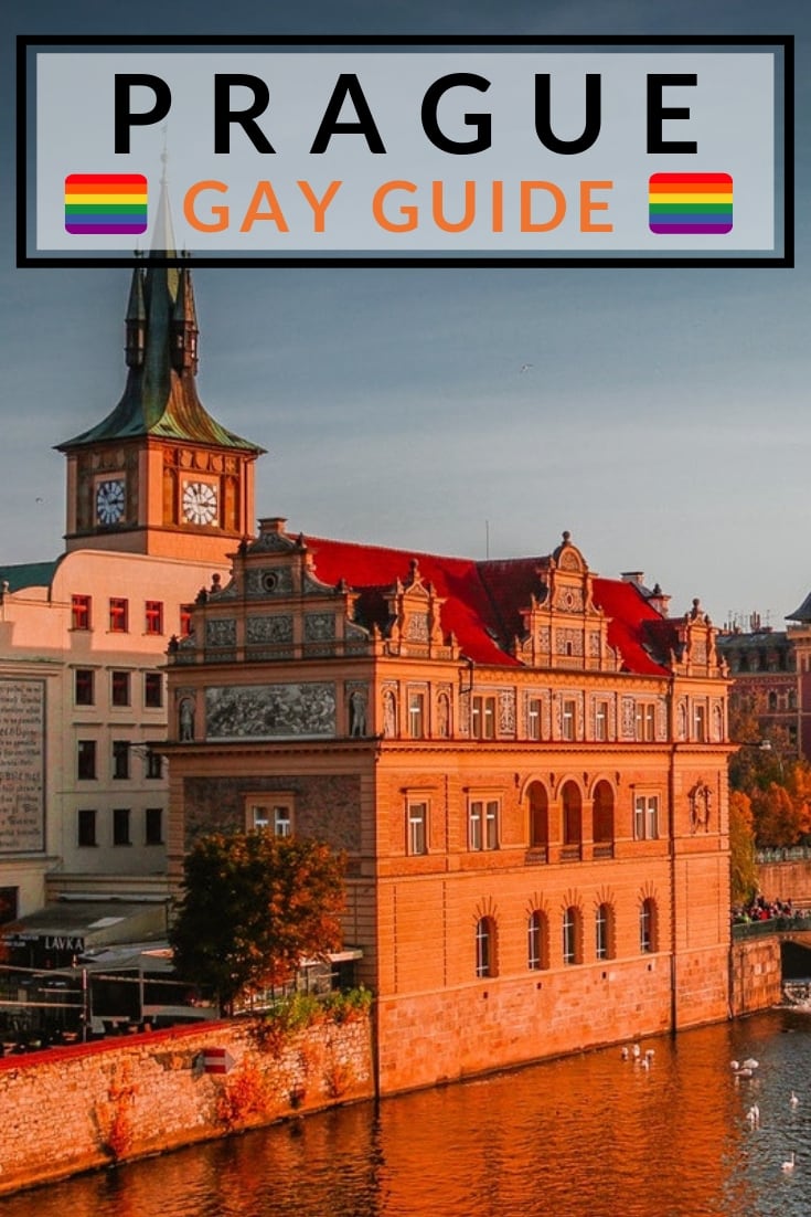 Gay travel guide to Prague for Pinterest by Nomadic Boys