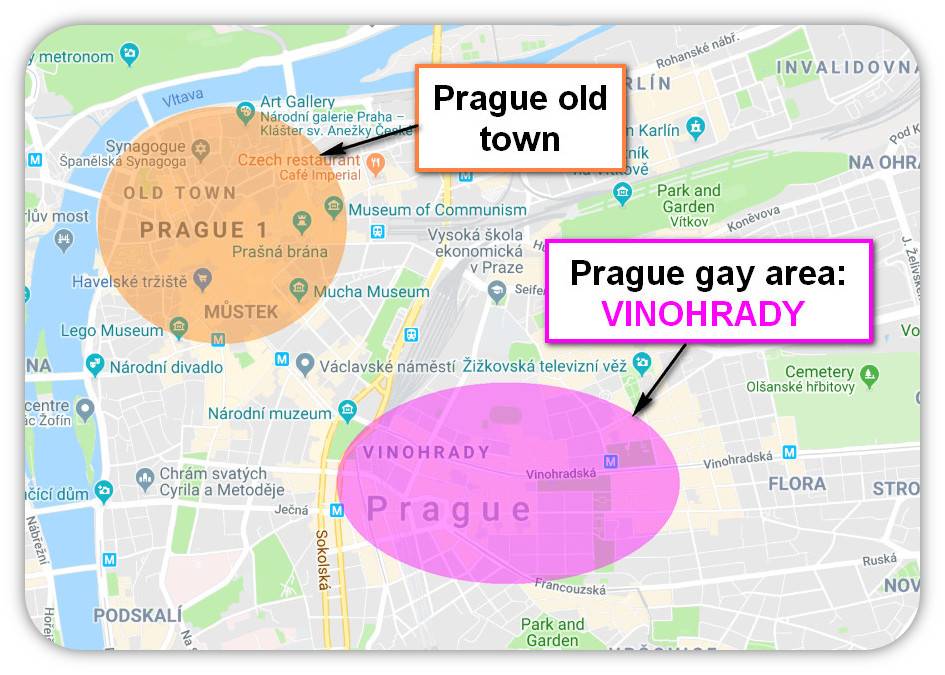 prague map Gay