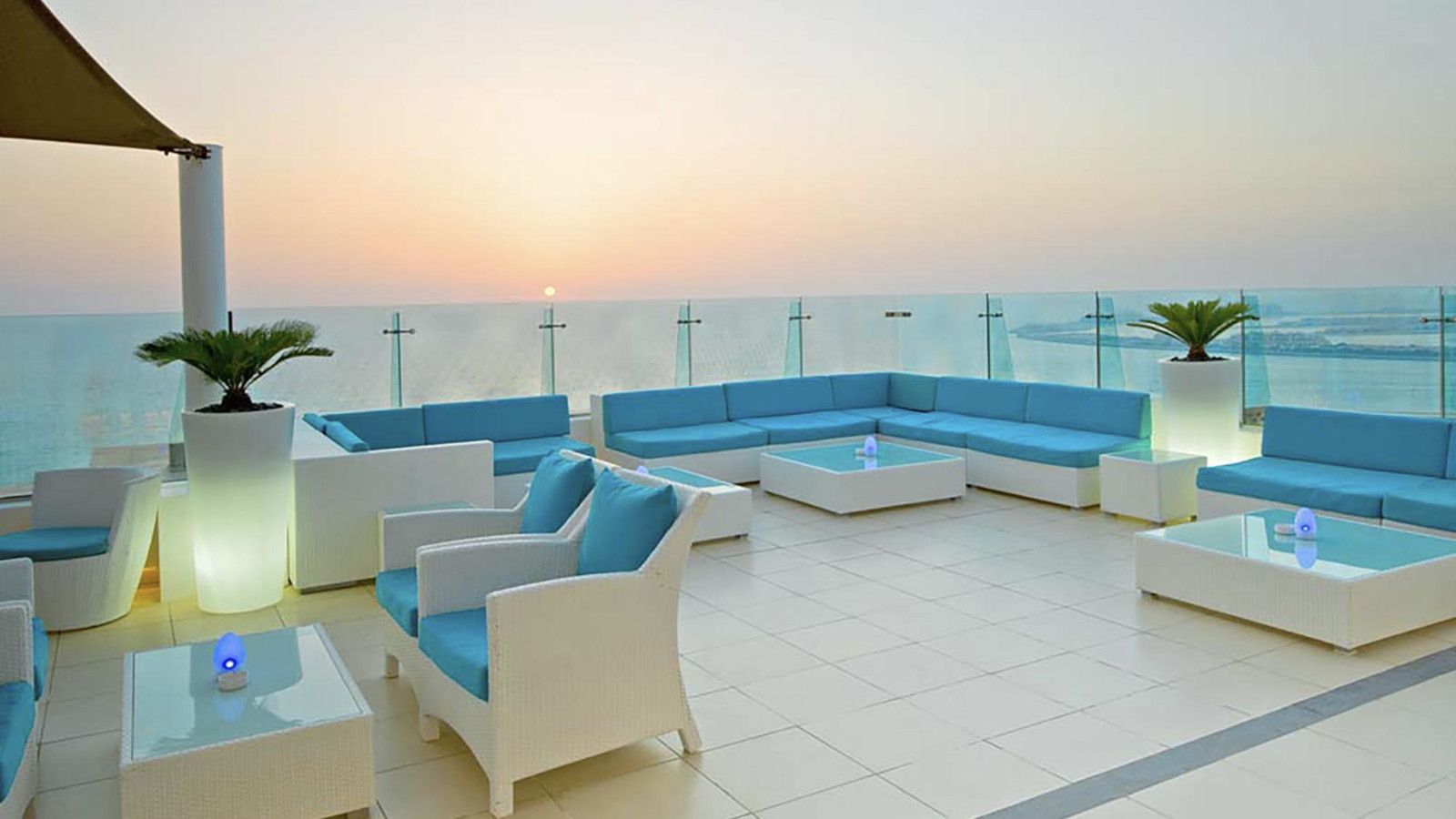 The Hilton's sky lounge is the perfect place for gay travellers to Dubai to enjoy a romantic cocktail.