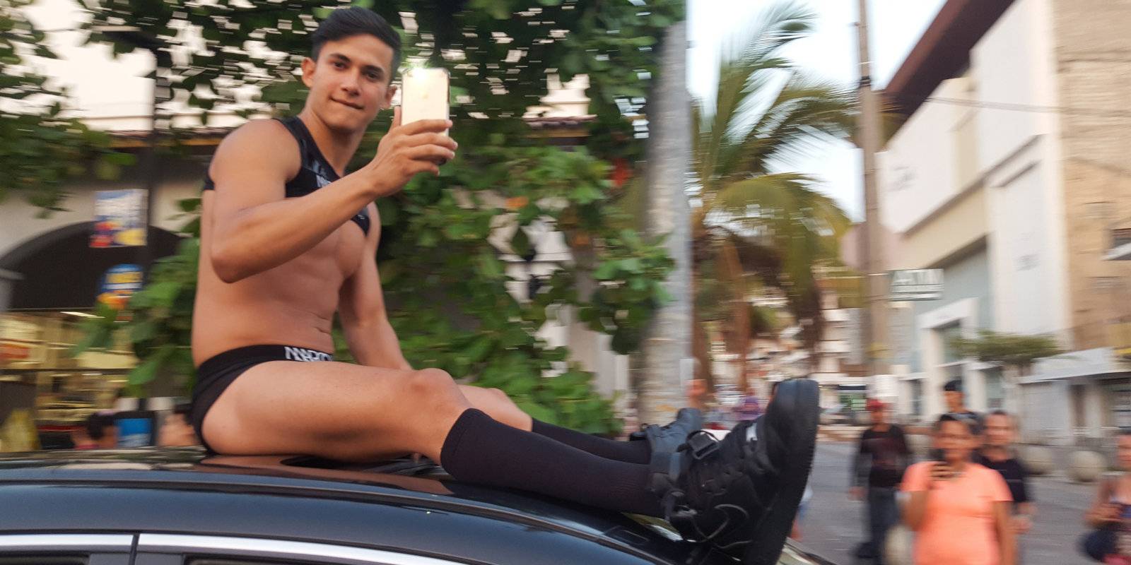A cute gay guy in Puerto Vallarta, Mexico.