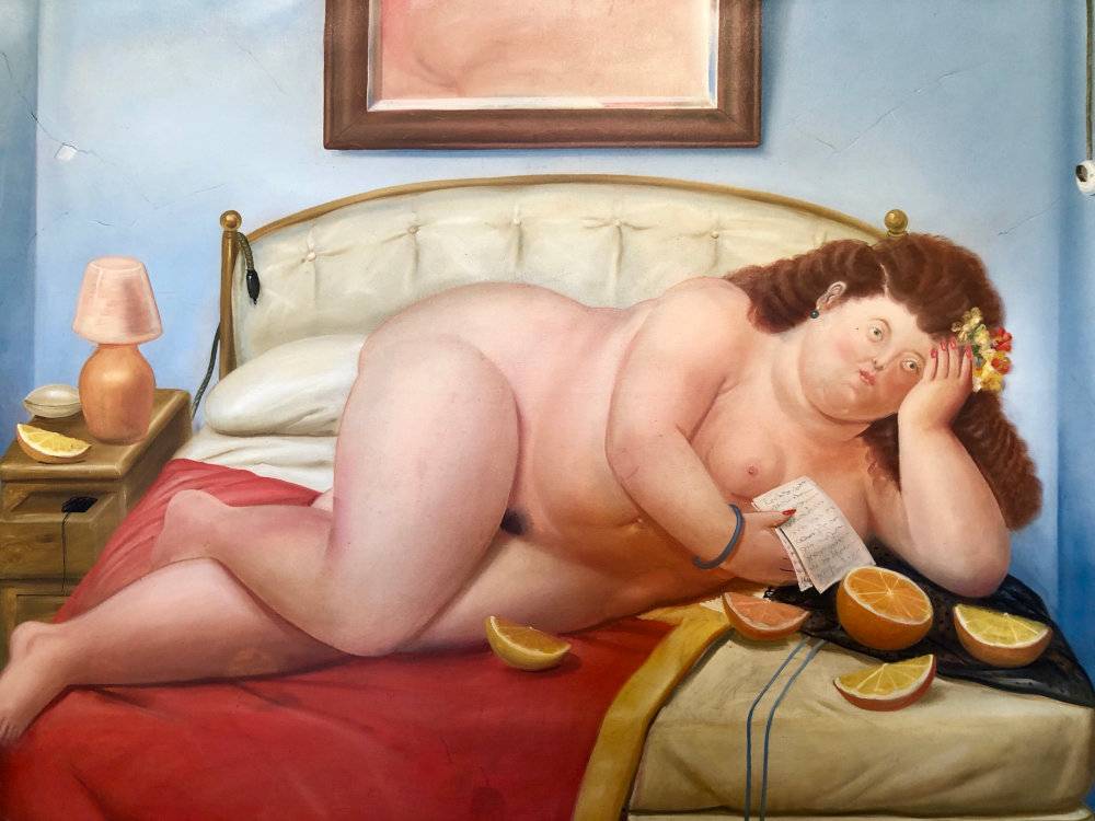 Visit the Botero Museum in Bogota for free and enjoy Fernando Botero's distinctive paintings and sculptures.