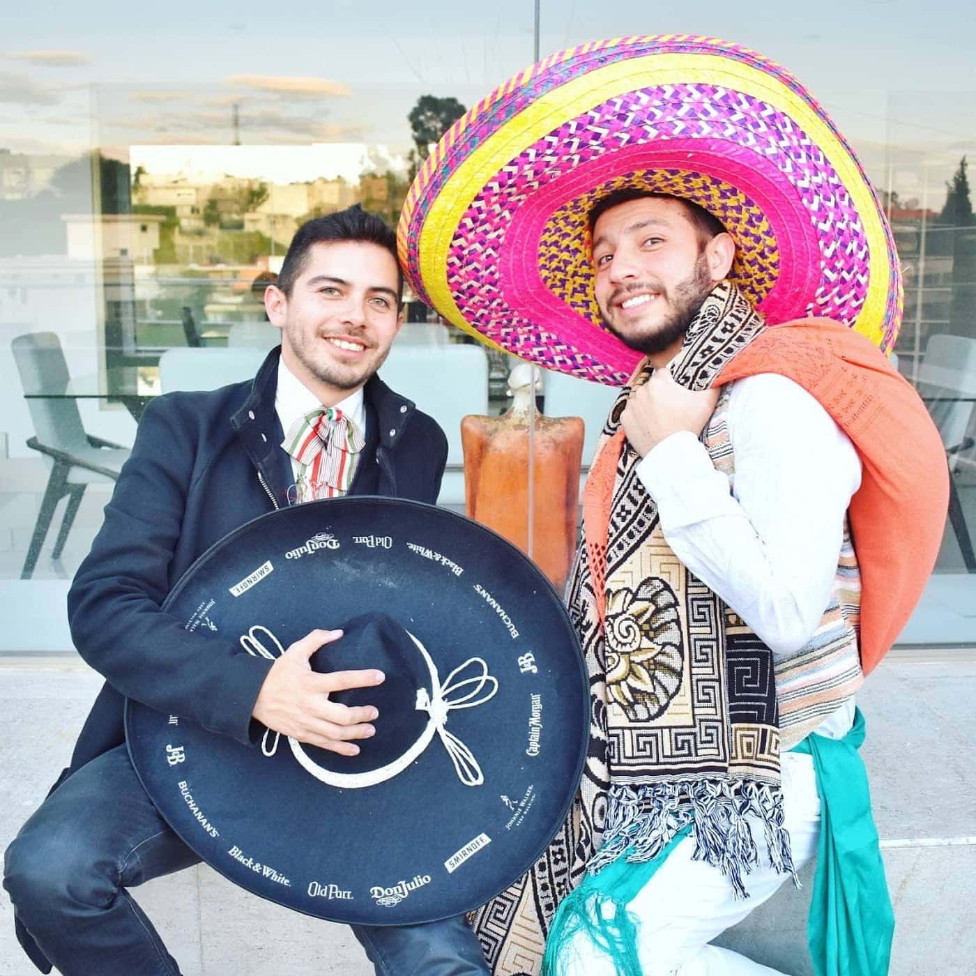 Gay couple in Mexico Independence Day