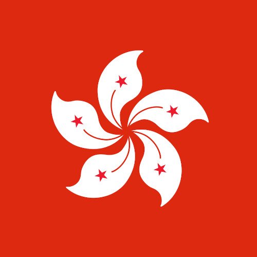 The flag of Hong Kong