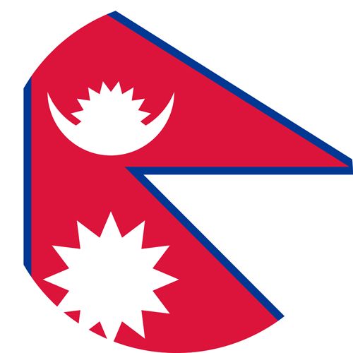 This is the flag of Nepal, one the most LGBT welcoming countries in Asia